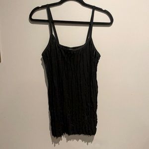 Black ruffled Cami